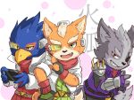  abby00531 anthro avian bird canid canine canis clothed clothing falco_lombardi fox_mccloud group male mammal nintendo nintendo_switch simple_background star_fox video_games wolf wolf_o&#039;donnell 