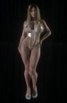  1girl 3d absurdres ass bikini breasts highres milf nipples swimsuit xaqq 