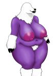  anthro belly big_areolas big_belly big_breasts breasts chthon claws deep_navel erect_nipples eyeless female fur huge_breasts igraine mature_female maverick115 monster neck_tuft nipples overweight overweight_female sharp_teeth smile solo teeth thick_thighs tuft voluptuous 