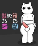  2019 anthro baba baba_is_you balls biped bovid caprine hi_res male mammal otterjunk penis sheep simple_background solo video_games 