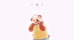  2017 anthro bearp_(artist) clothing crying eyes_closed giant_panda hi_res humanoid_hands male mammal pants shirt simple_background slightly_chubby solo tears text topwear ursid white_background 