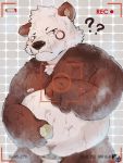  2019 anthro bathing bearp_(artist) belly black_nose blush flaccid giant_panda hi_res humanoid_hands male mammal moobs navel nipples overweight overweight_male penis solo ursid wet 