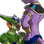  1:1 alien anthro beerus blitzdrachin cell_(dragon_ball) claws clothed clothing cum cum_on_face cum_string domestic_cat dragon_ball dragon_ball_super dragon_ball_z erection felid feline felis fellatio hand_on_head humanoid_penis long_ears male male/male mammal masturbation nude on_ground open_mouth oral orgasm pants penile penile_masturbation penis purple_penis sex sharp_claws sitting smile topless 