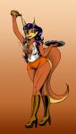  2018 absurd_res alcohol amber_eyes anthro areola astraldog beer beverage blue_hair canid canine carmelita_fox copyright_sony_corporation copyright_sony_interactive_entertainment copyright_sucker_punch_productions female fox fur hair hi_res hooters invalid_tag jewelry mammal orange_fur sly_cooper_(series) solo sony_corporation sony_interactive_entertainment speices:canid sucker_punch_productions video_games 