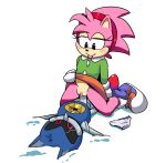  amy_rose anthro clothed clothed_sex clothing cowgirl_position dizzytizzy eulipotyphlan female footwear hedgehog hi_res machine male male/female mammal metal_sonic no_underwear on_top panties panties_aside penetration penis pussy robot sex shoes snow sonic_(series) tongue tongue_out underwear underwear_aside vaginal vaginal_penetration 