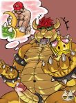  anthro blush bowser clothing crown hat headgear headwear hi_res human humanoid_penis j-cock male male/male mammal mario mario_bros nintendo nipples penis solo super_crown video_games 