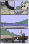  anthro canid canine canis comic coyote driving fur hi_res jake_(study_partners) male mammal study_partners tan_fur thunderouserections water 