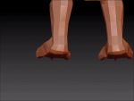  3d_(artwork) 3dmodeling 4:3 anthro breasts butt claws digimon digimon_(species) digital_media_(artwork) imp impmon low_res mammal thick_thighs toe_claws toonerex9 topology 