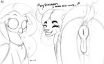  2019 absurd_res aer0_zer0 anus avian beak bovid bovine dialogue duo english_text eyes_closed female feral friendship_is_magic grin hi_res mammal my_little_pony pussy silverstream_(mlp) smile text yak yona_(mlp) 
