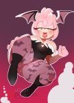  amy_rose anthro anus breasts capcom clothed clothing cosplay darkstalkers eulipotyphlan female hedgehog hi_res higgyy looking_at_viewer mammal morrigan_aensland open_mouth pussy_floss solo sonic_(series) thick_thighs tongue tongue_out video_games 