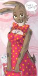  2019 anthro breasts cleavage clothed clothing difference_(webcomic) digital_media_(artwork) easter easter_egg egg female fur hi_res holidays jessica_(difference) lagomorph leporid looking_at_viewer mammal misfortunate-rai rabbit ruby_(difference) smile 