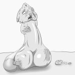  2019 anthro body_horror canid canine cock_transformation fox invalid_tag kanahu knot male mammal penis pills simple_background transformation what what_has_science_done 
