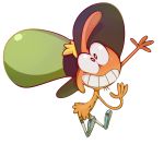  beard clothing digital_media_(artwork) enookie facial_hair footwear hat headgear headwear hi_res legwear male shoes simple_background smile sneakers socks solo toony wander wander_over_yonder white_background 