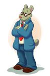  2019 anthro arthur_(series) by-nc-nd clothed clothing creative_commons digital_media_(artwork) eyewear francis_haney hi_res male mammal orlandofox simple_background ursid 