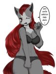  anthro bra canid canine canis clothing digital_media_(artwork) domestic_dog female invalid_tag mammal oumseven text translation_request underwear 