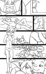  2019 anthro black-kitten brother brother_and_sister clothed clothing comic dialogue english_text felid feline female fur hair hi_res lynx male mammal monochrome sebastien_(black-kitten) serah_(black-kitten) sibling sister teenager text twins young 