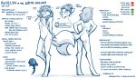  2019 anthro braided_hair breasts butt canid canine canis casual_nudity chest_tuft digitigrade english_text eyewear featureless_breasts featureless_crotch female flower glasses hair hair_bun hands_behind_back hands_on_hips hi_res keidran mammal mature_female model_sheet monochrome nude plant rose_(flower) roselyn_(twokinds) simple_background sketch smile solo straw text tom_fischbach tuft twokinds webcomic white_background wolf 