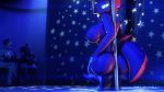  16:9 3d_(artwork) 4k absurd_res anthro anthrofied big_breasts big_butt blue_theme boots breasts butt cigarette clothing crouching dancing darkskye_(artist) digital_media_(artwork) equid female footwear friendship_is_magic hi_res horn kneeling mammal my_little_pony nipples pole pole_dancing rarity_(mlp) sitting smoking stripper_pole tempest_shadow_(mlp) twilight_sparkle_(mlp) unicorn 