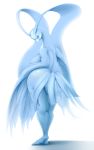  2019 altaria anthro avian beak big_breasts big_butt bird blue_feathers blush breasts butt feathers female hi_res hurikata looking_at_viewer looking_back nintendo non-mammal_breasts nude pok&eacute;mon pok&eacute;mon_(species) pok&eacute;morph side_boob simple_background solo video_games winged_arms wings 