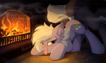  blush digital_media_(artwork) duo earth_pony equid equine faceless_male feral fireplace friendship_is_magic fur hioshiru horse limestone_pie_(mlp) looking_at_viewer male male_penetrating mammal my_little_pony penetration penis pony sex tongue tongue_out 