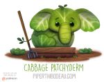  cabbage cryptid-creations dirt elephant elephantid food food_creature mammal pitchfork proboscidean solo tools 