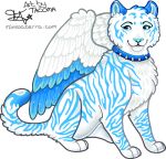  cloud feathers felid mammal pantherine tacoma tacoma_(character) tiger wings 