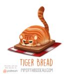  bread cryptid-creations felid food food_creature mammal pantherine solo tiger 