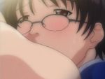  1girl animated animated_gif breast_sucking breasts fusano_tomoka huge_breasts milk_junkies outdoors sex 
