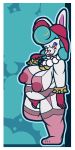  absurd_res anthro breasts broodal female garter_belt garter_straps hi_res ikakins lagomorph leporid madame_broode mammal mario_bros mature_female nintendo nipples overweight overweight_female pussy pussy_floss rabbit solo super_mario_odyssey video_games 