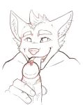  anthro canid canine canis hi_res humanoid_penis licking looking_at_viewer male male/male mammal oral penile penis penis_lick pornography precum sex tongue tongue_out wolf 