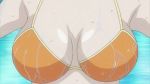  00s 1girl animated animated_gif bikini bouncing_breasts breasts cleavage iseshima_aya large_breasts solo swimsuit water wet zettai_shougeki 