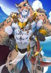  abs anthro biceps clothing felid fur hi_res kemono male mammal muscular muscular_male nipples pantherine pecs tiggon_the_great 