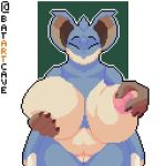 1:1 ambiguous_gender animated anthro batartcave big_breasts breast_fondling breasts collarbone digital_media_(artwork) disembodied_hand duo eyes_closed female fondling hand_on_breast horn huge_breasts nidoqueen nintendo nipple_pinch nipples pinch pink_nipples pixel_(artwork) pok&eacute;mon pok&eacute;mon_(species) pussy solo_focus thick_thighs video_games voluptuous wide_hips 