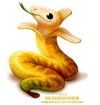  anaconda banana boa_(snake) cryptid-creations flora_fauna food food_creature fruit living_fruit plant reptile scalie snake solo 