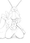  ambiguous/ambiguous ambiguous_gender blush bound chain duo hands_above_head kajiura kneeling lopunny lucario nintendo open_mouth pok&eacute;mon pok&eacute;mon_(species) shackles video_games 