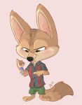  absurd_res anthro canid canine digital_media_(artwork) disney fennec finnick fox hi_res macro mammal micro mouse murid murine predator_(disambiguation) prey_(disambiguation) rodent starskitty zootopia 