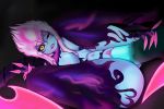  bestiality black_sclera blue_skin breasts claws darkness deep_penetration evelynn facial_mark fiery_hair horse_penis large_breasts league_of_legends lips looking_at_viewer lying multicolored_hair navel nipples one_eye_closed penis pink_hair pussy sex sidelocks slit_pupils spiritof2281 spread_legs stomach_bulge tentacle white_hair yellow_eyes 