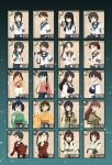  6+girls akagi_(kantai_collection) animal_ears ayanami_(kantai_collection) black_eyes blue_hair braid brown_hair character_name creator_connection crossed_arms fubuki_(kantai_collection) hair_ribbon hatsuyuki_(kantai_collection) highres hiryuu_(kantai_collection) houshou_(kantai_collection) hyuuga_(kantai_collection) i-401_(kantai_collection) ikari_manatsu index_finger_raised ise_(kantai_collection) isonami_(kantai_collection) japanese_clothes kaga_(kantai_collection) kantai_collection kimono kitakami_(kantai_collection) long_hair mikuma_(kantai_collection) miyuki_(kantai_collection) mogami_(kantai_collection) multiple_girls nontraditional_miko ooi_(kantai_collection) ponytail revision ribbon sailor_collar salute school_swimsuit school_uniform serafuku shikinami_(kantai_collection) shirayuki_(kantai_collection) short_hair single_braid souryuu_(kantai_collection) swimsuit tasuki twin_braids undershirt uranami_(kantai_collection) v 