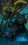  alien bioluminescence blue_eyes bug butterfly caterpillar christian_willlett claws conjoined deity dinosaur dragon dragon_horns dragon_wings fangs glowing glowing_eyes god goddess godzilla godzilla:_king_of_the_monsters godzilla_(2019) godzilla_(series) horns hydra insect kaijuu king_ghidorah king_ghidorah_(2019) legendary_pictures monster monsterverse moth mothra mothra_(2019) movie_poster multiple_heads multiple_tails no_humans open_mouth orange_eyes red_eyes sharp_teeth spikes tail teeth text toho_(film_company) wings 