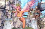  3d blade_&amp;_soul breasts green_eyes jin large_breasts pink_hair 