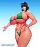  animal_humanoid big_breasts bikini breasts clothing doctorzexxck female hi_res humanoid mammal swimwear under_boob ursid ursid_humanoid 