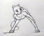  anthro cat eldingo_(artist) feline invalid_tag male mammal nude solo young 