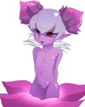  alraune breasts disgaea female flora_beast flora_fauna flower parthenocissus plain_background pussy small_breasts solo unknown_artist white_background young 