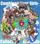  1boy 6+girls absurdres aircraft airplane akashi_(kantai_collection) anniversary bad_food banner battleship_hime chair chibi clock cloud commentary_request convenience_store copyright_name curry dual_persona earth edel_(edelcat) enemy_lifebuoy_(kantai_collection) fishing fishing_rod flower flying_boat food fubuki_(kantai_collection) h8k hatsukaze_(kantai_collection) hibiki_(kantai_collection) highres house kantai_collection kashima_(kantai_collection) kisaragi_(kantai_collection) kongou_(kantai_collection) lawson medal multiple_girls mutsuki_(kantai_collection) northern_ocean_hime ooyodo_(kantai_collection) palm_tree remodel_(kantai_collection) rensouhou-chan ro-500_(kantai_collection) school_uniform serafuku shigure_(kantai_collection) shinkaisei-kan shop spider_lily t-head_admiral tree u-511_(kantai_collection) verniy_(kantai_collection) wrench yamato_(kantai_collection) yuudachi_(kantai_collection) 