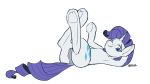  anus butt female feral friendship_is_magic lying my_little_pony neoncel nipples on_back one_eye_closed presenting puffy_anus pussy rarity_(mlp) solo teats underhoof wink 