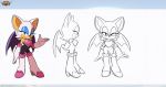  1girl anthro bat bat_wings bedroom_eyes breastplate character_sheet chestplate eyelashes female female_focus front_view hand_out high_heels lipstick looking_at_viewer model_sheet no_arms pointy_ears pose rouge_the_bat sega side_view sketch skin_tight sonic_(series) tail teal_eyes team_sonic_racing tyson_hesse white_fur wings 