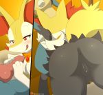  absurd_res all_fours braixen butt erection fellatio female fiona hi_res holding_head holding_penis kneeling licking licking_lips lucario male male/female nintendo oral penile penis pok&eacute;mon pok&eacute;mon_(species) pussy riky self_lick sex tongue tongue_out video_games winick-lim 