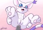  &lt;3 &lt;3_eyes 2019 anal anal_penetration digimon digimon_(species) duo female flat_chested gatomon haiiromon male male/female penetration penis pussy sex 