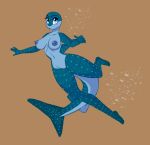  anthro anthrofied areola blue_eyes blue_nipples breasts bubble carpet_shark cocaine-leopard destiny_(finding_dory) disney female fin finding_dory finding_nemo fish front_view happy hi_res marine navel nipples non-mammal_breasts nude pixar pussy shark small_waist solo spotted_body swimming thick_thighs whale_shark 