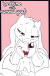  anthro asriel_dreemurr boss_monster bovid caprine comic duo female fuf goat hi_res horn long_ears looking_at_viewer mammal nude open_mouth simple_background toriel undertale video_games 